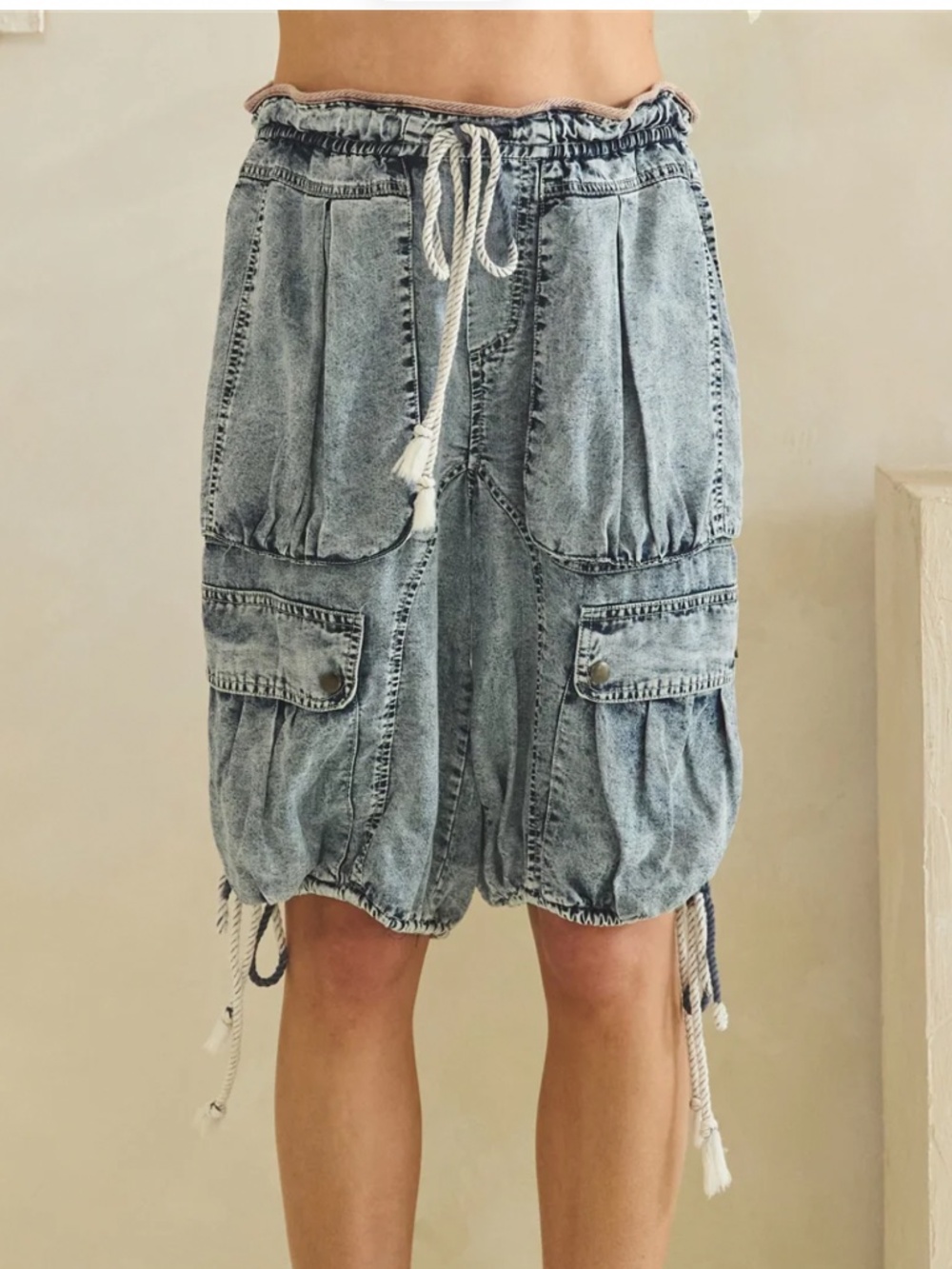 🎂 Oli & Hali “ LISA 2 ” Oli and Hali MULTI POCKET MID-RISE CARGO SHORTS 66
